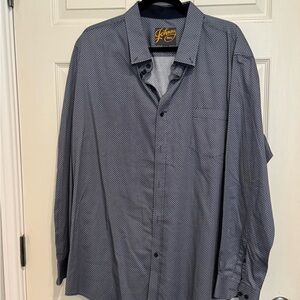 Men's Elegant Blue Dress Shirt